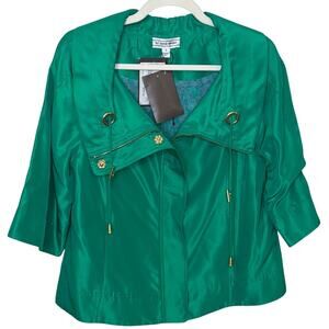 St. John Sport Green Jacket, Small, New w/Imperfection